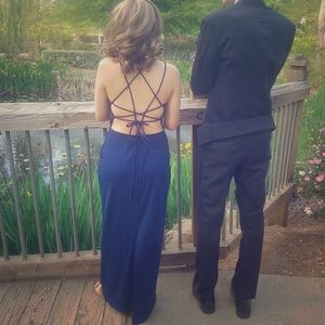 navy blue prom dress size Medium!
